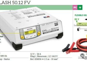 Alternative view of 50A Ladegerät GYSFLASH 50.12 FV
