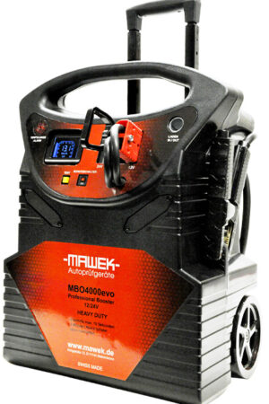Startbooster 12/24V mit Trolly Strom: 12V- 2560 A Start/ 6400 A Max. 24V- 1280 A Start/ 3200 A Max