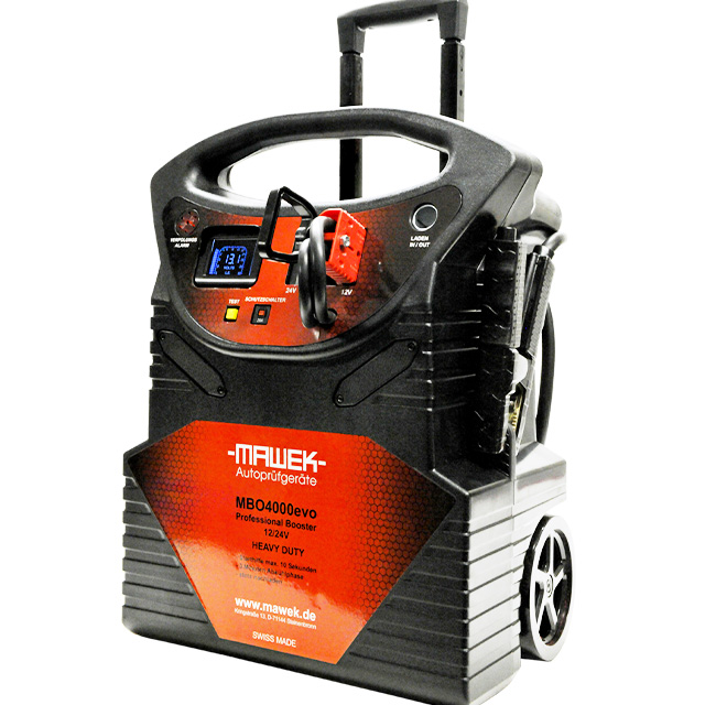Startbooster 12/24V mit Trolly Strom: 12V- 2560 A Start/ 6400 A Max. 24V- 1280 A Start/ 3200 A Max