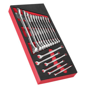 Modul mit 17 Ring-Maulschlüsseln 440 in Schaumstoffeinlage