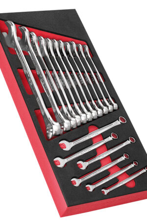 Modul mit 17 Ring-Maulschlüsseln 440 in Schaumstoffeinlage