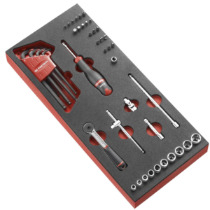 Modul Steckschlüssel 1/4'' 46tlg.(Schaumstoffeinlage)