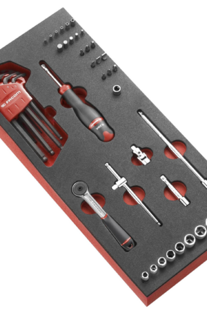 Modul Steckschlüssel 1/4'' 46tlg.(Schaumstoffeinlage)
